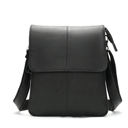 Leather Messenger Bag Vertical Casual Men's Shoulder