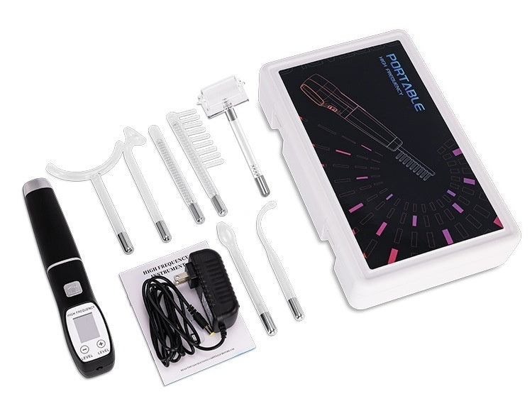 High Wave Electrotherapy Rod Enhanced Version With Screen Display Seven-piece