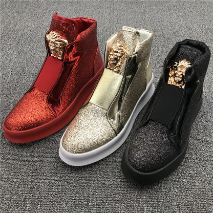 Fashion Set Feet Bright Face Trendy Shoes Trendy Men Fashion Leisure Sports