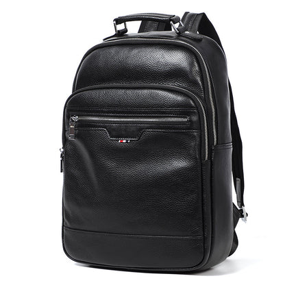 Men's Business Casual Top Layer Cowhide Backpack