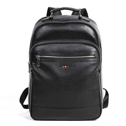 Men's Business Casual Top Layer Cowhide Backpack