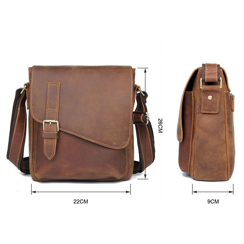 New Crazy Horse Skin Retro Men's Bag Korean Version Of Leisure Business