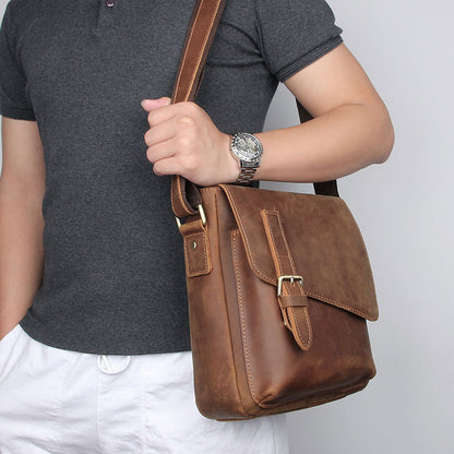 New Crazy Horse Skin Retro Men's Bag Korean Version Of Leisure Business