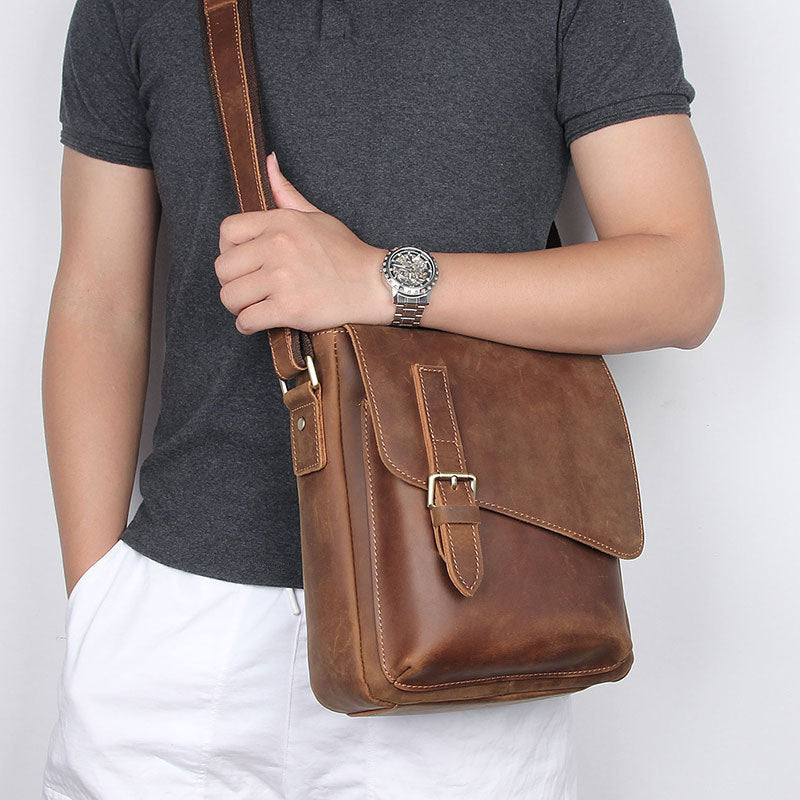 New Crazy Horse Skin Retro Men's Bag Korean Version Of Leisure Business