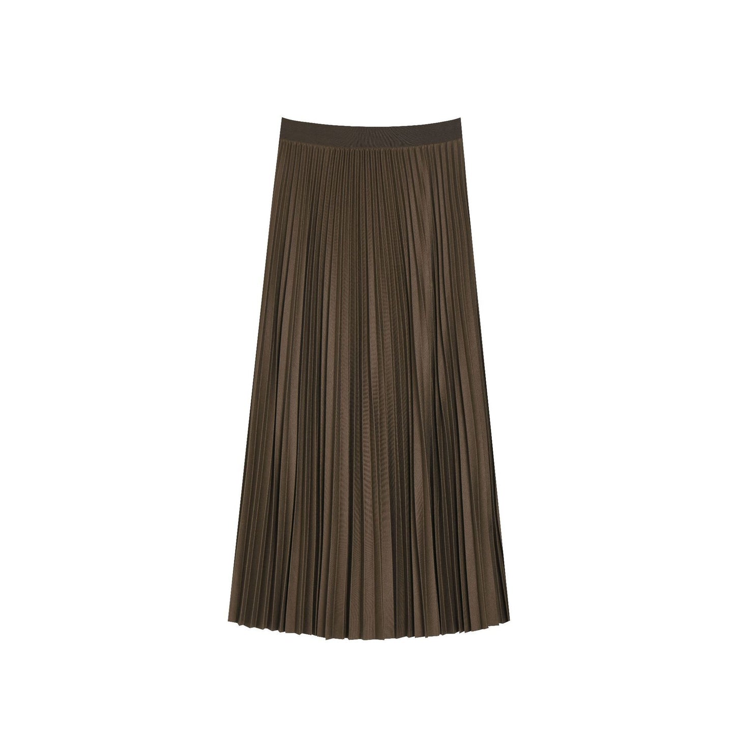 High Waist Fat Cover Slimming Pleated Skirt