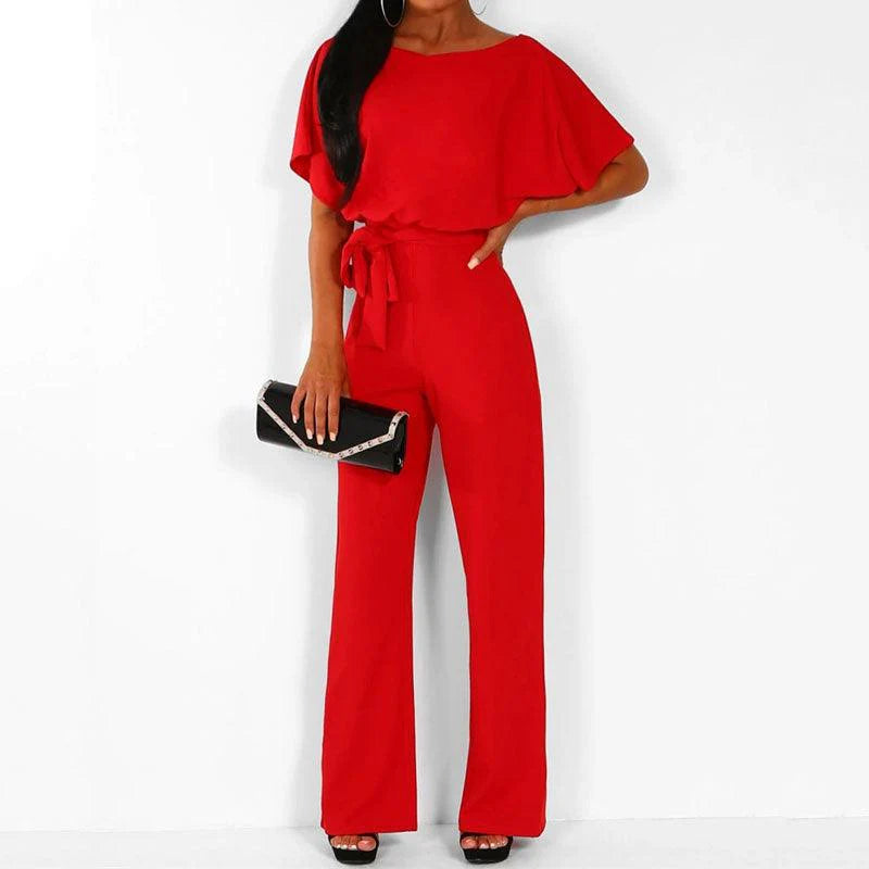 Elegant Overall Short Sleeve Jumpsuit