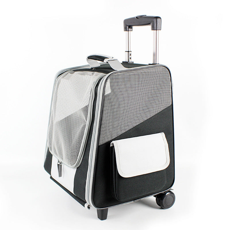 New Outing Backpack Breathable Pet Trolley Case