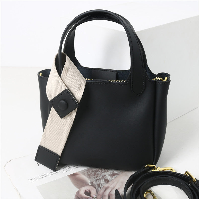 Women's Fashionable And Versatile Cowhide Crossbody Shoulder Bag