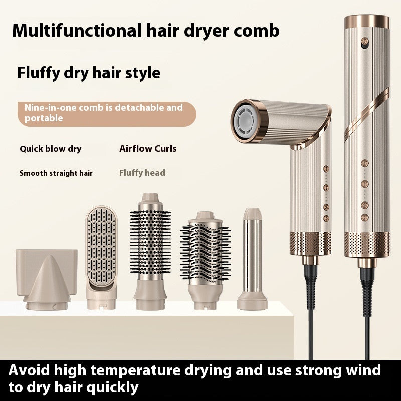 High Speed Hair Dryer Nine In One Hot Air Comb