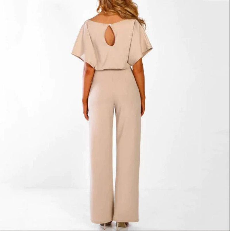 Elegant Overall Short Sleeve Jumpsuit