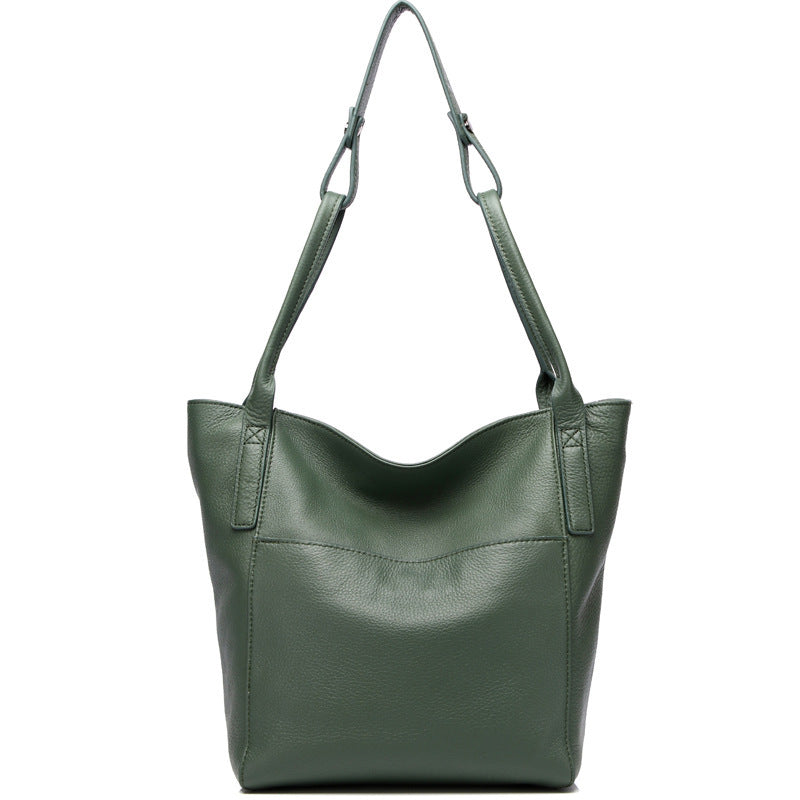 New Korean Style Simple Leather Women's Bag