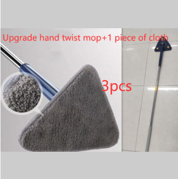 Extendable Triangle Mop 360 Rotatable Adjustable 110 Cm Cleaning Mop For Tub Tile Floor Wall Cleaning Mop Deep Cleaning Mop