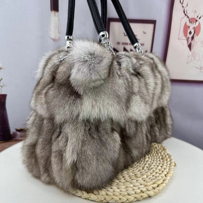 Autumn And Winter Fox Fur Bag Women