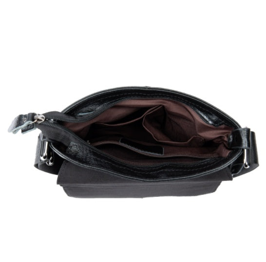 Leather Messenger Bag Vertical Casual Men's Shoulder