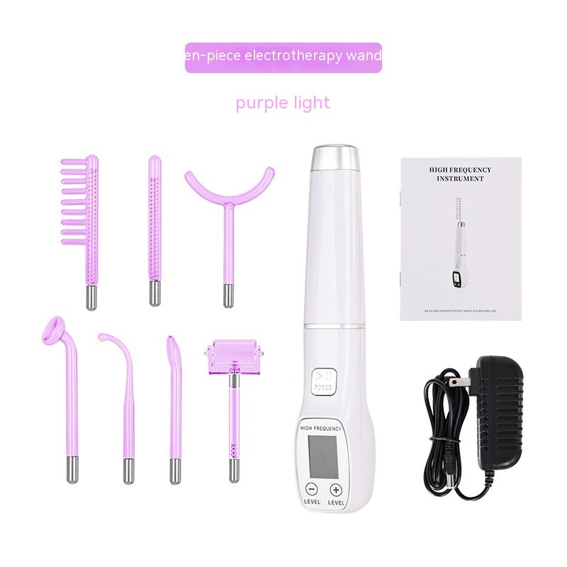 High Wave Electrotherapy Rod Enhanced Version With Screen Display Seven-piece